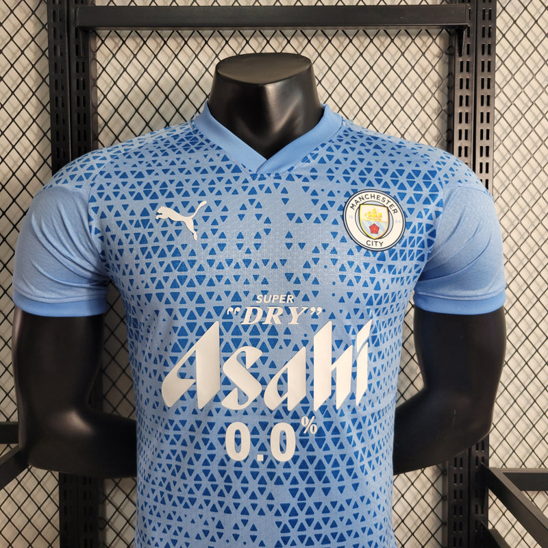 Camisa Manchester City Treino 23/24 - Azul - Puma - Masculino Jogador