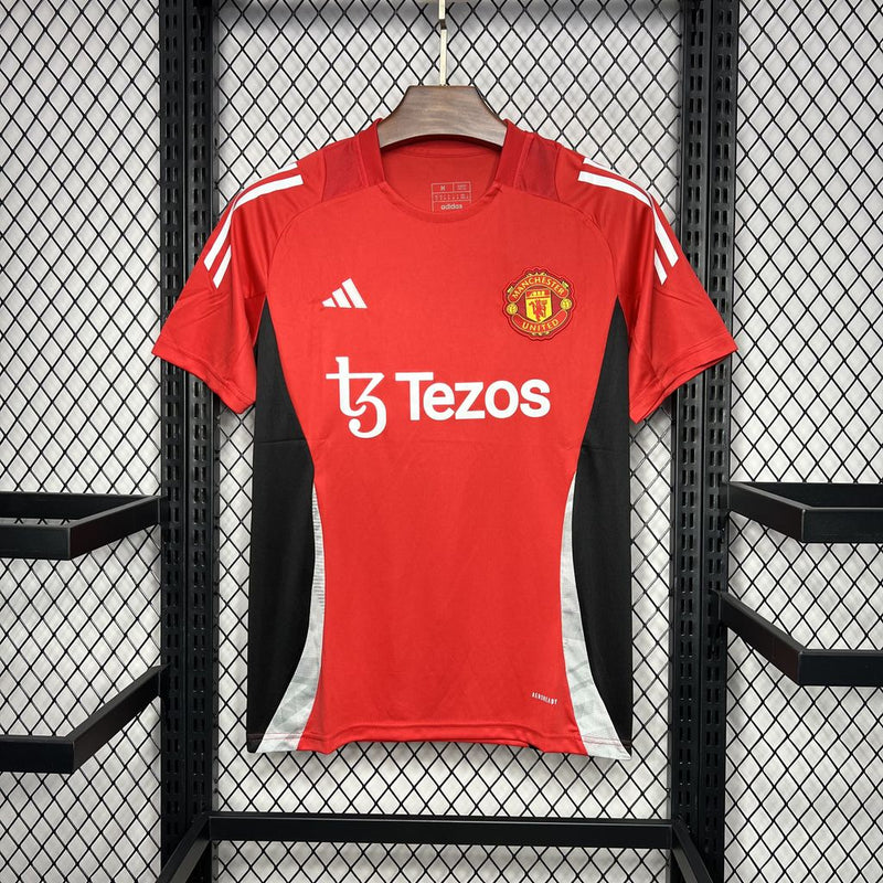 Camisa Manchester United  24/25 Adidas - Pré Jogo - Vermelho