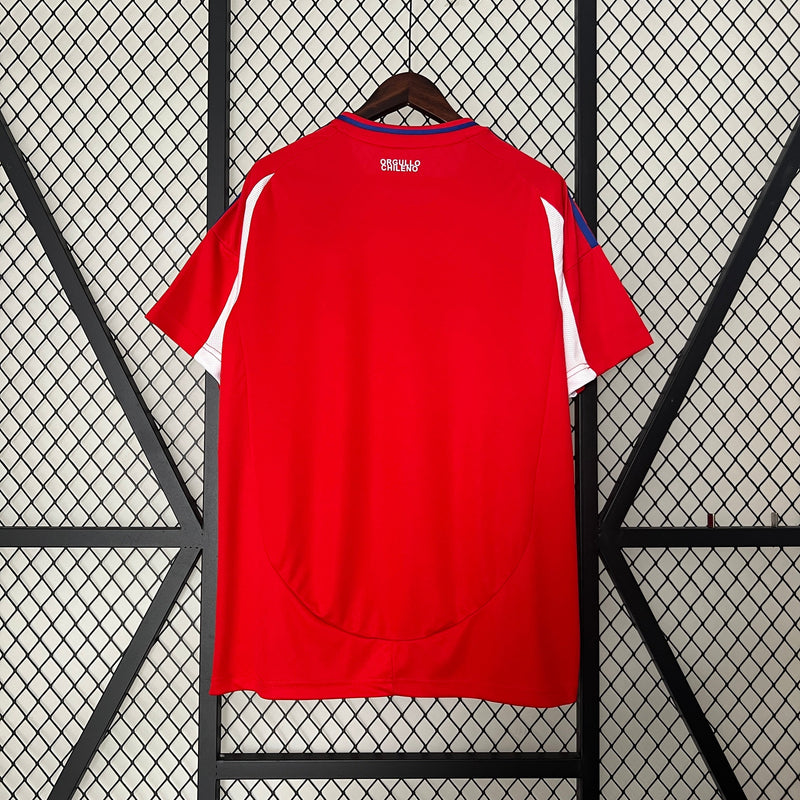 Camisa Chile Home 24/25 - Adidas Torcedor Masculina Lançamento