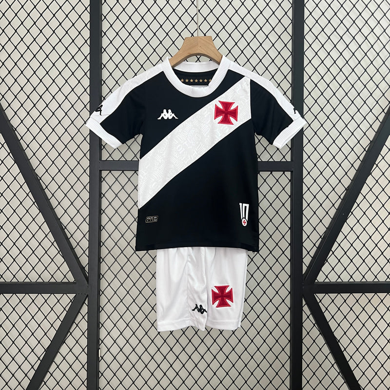 Vasco Infantil II 24/25 - Kappa - Branco e Preto