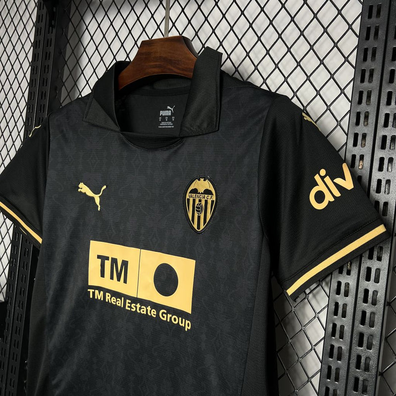 Camisa Valencia II 24/25 Puma - Preta com Dourado