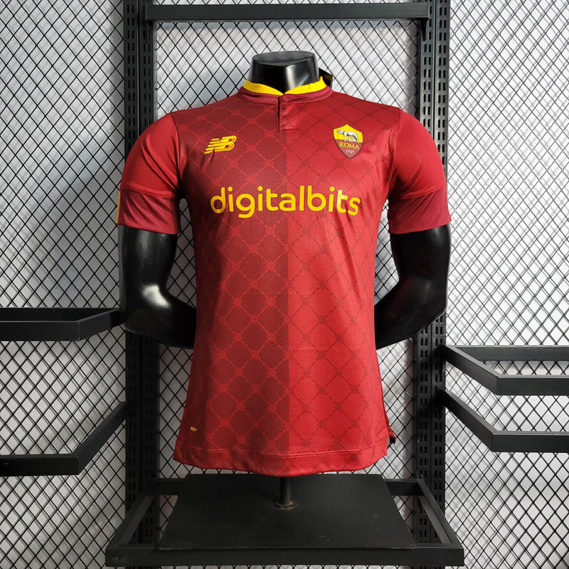 Camisa Roma I 23/24 Vermelha - New Balance - Masculino Jogador