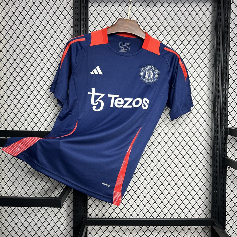 Camisa Manchester United  24/25 Adidas - Pré Jogo Dark blue