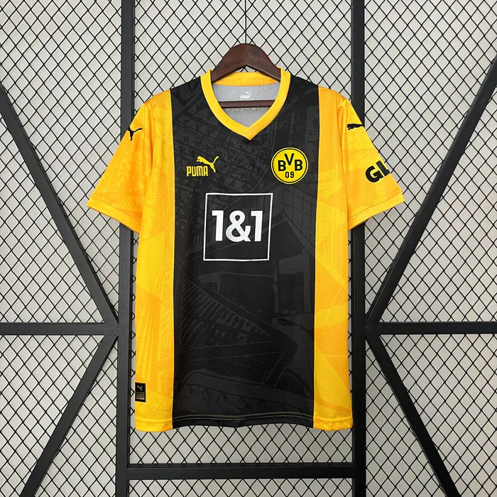 Camisa Borussia Dortmund Home 24/25 "Westfalenstadion 50 anos" - Puma Torcedor Masculina