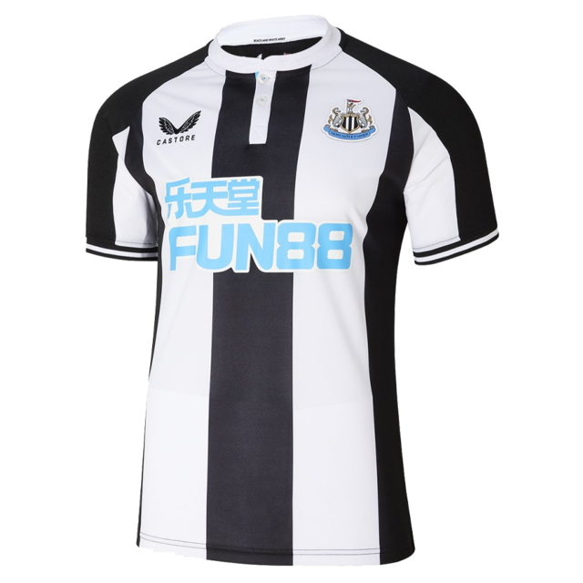 Camisa Newcastle United I 21/22 Castore - Preto e Branco