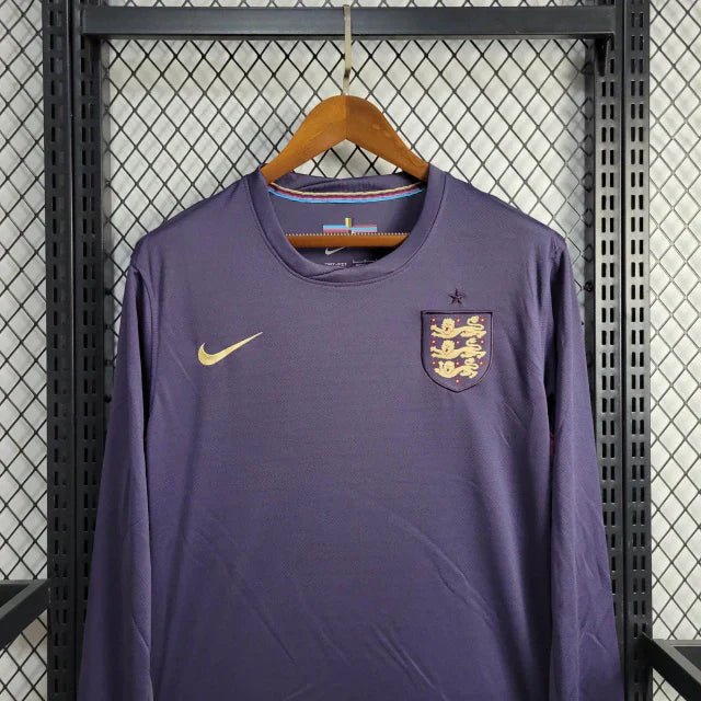 Camisa Inglaterra Away Manga Comprida 24/25 - Adidas Torcedor Masculina