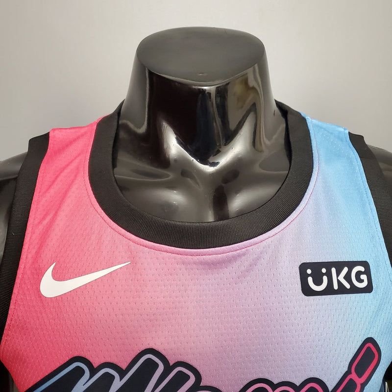 Regata Miami Heat Masculina - Rosa e Azul