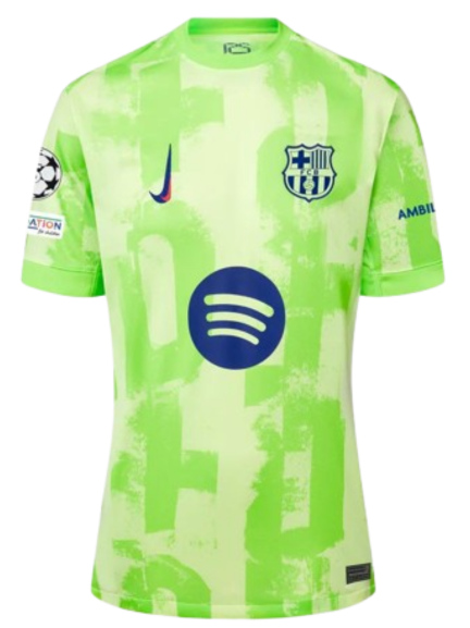 Camisa Barcelona III 24/25 - Nike - Verde Limão